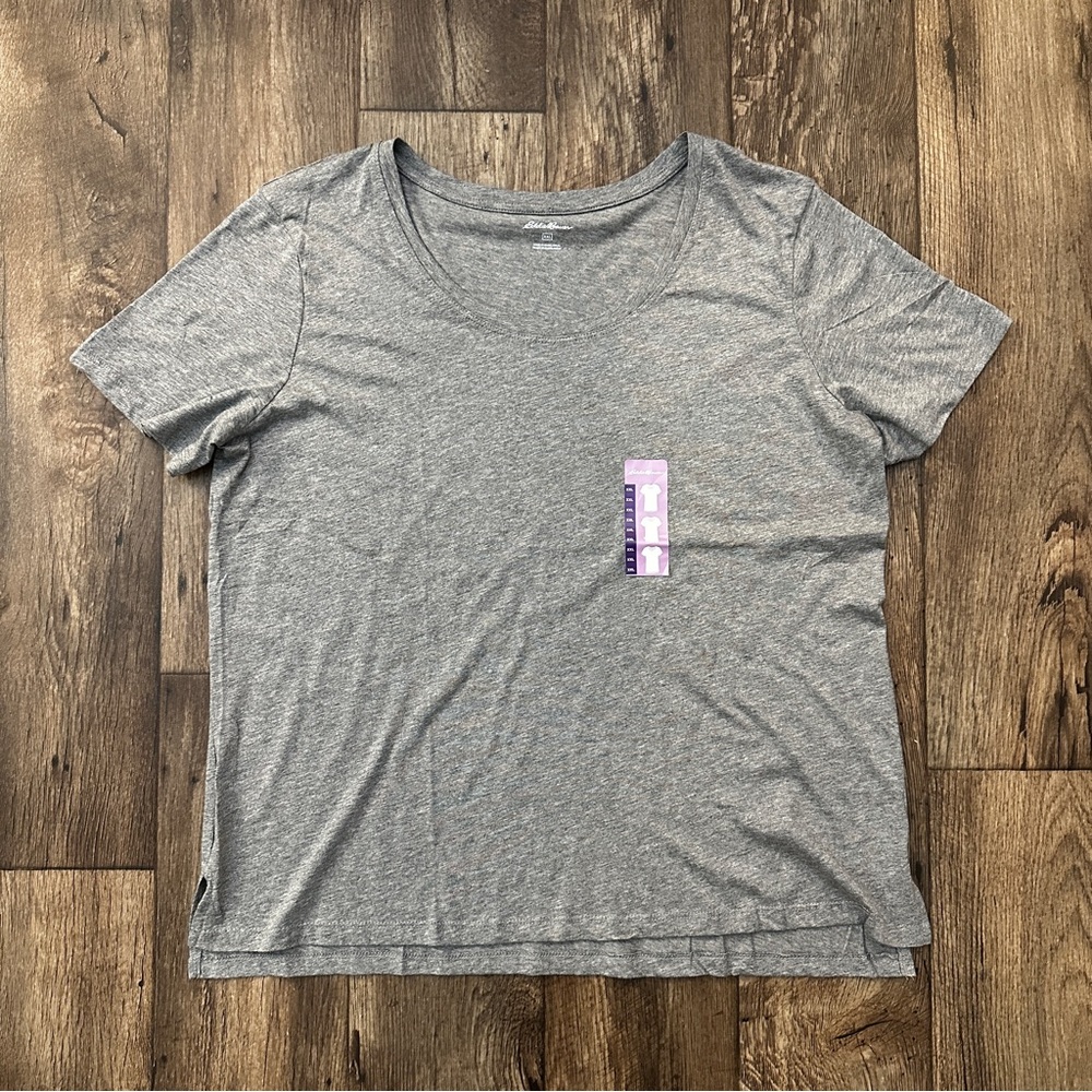 Eddie Bauer Short Sleeve Lightweight Base T-shirt Women’s Size XXL Gray
